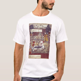 Camiseta Imperador Babur e seu plano do arquiteto