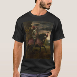 Camiseta Imperador Charles V em Horseback (por Titian)
