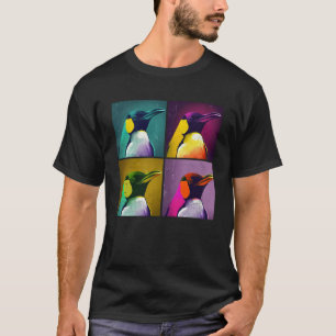 Camiseta Imperador Penguin Pop, Ilustração Colorida Animal