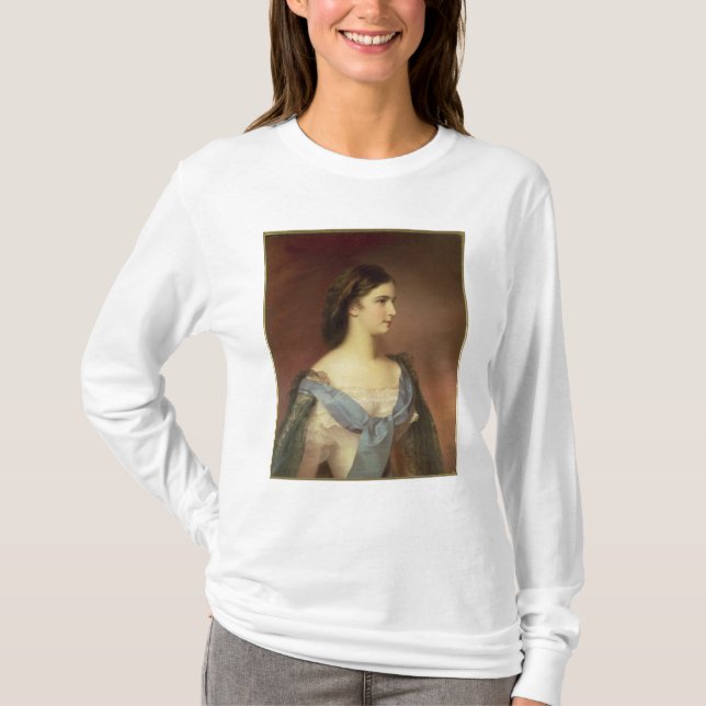 Camiseta Imperatriz Elizabeth de Baviera como uma jovem (Frente)