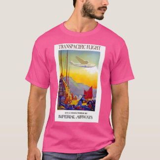 Camiseta Imperial Airways Vintage Transpacific Flight Impre