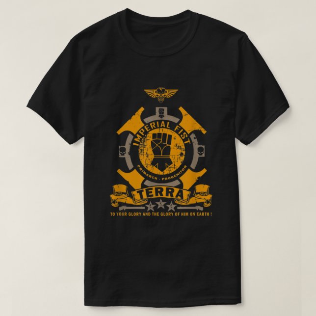 Camiseta Imperial Fist Terra (Frente do Design)