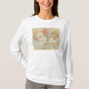 Camiseta Império Britânico, rotas, correntes