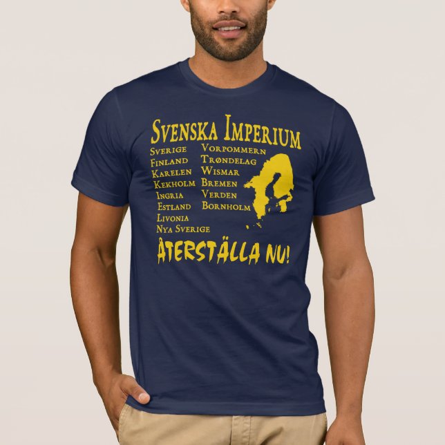 Camiseta Império de Svenska (império sueco) (Frente)