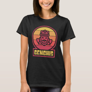 Camiseta Império Mongol Retro Vintage Imperador Genghis Kha