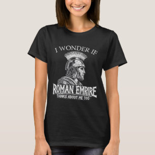 Camiseta Império Romano Pensa Sobre História Engraçada Meme