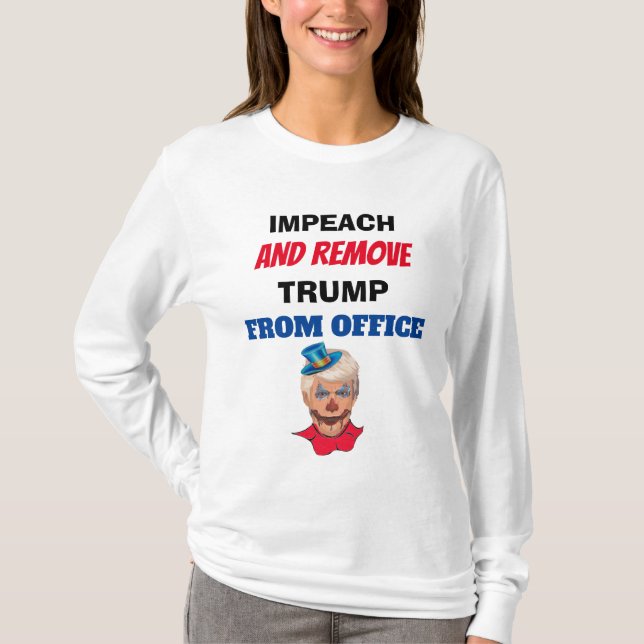 Camiseta Impetar e remover trunfo do escritório (Frente)