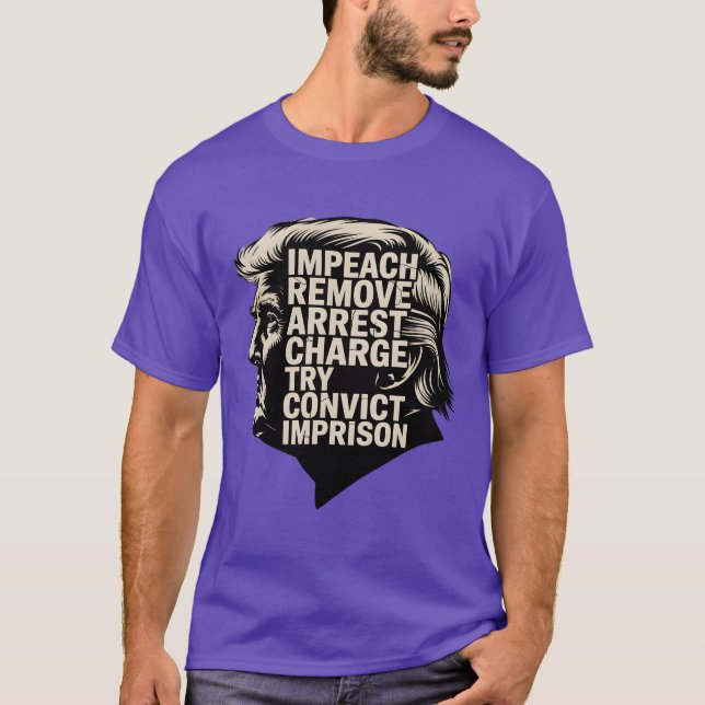 Camiseta Impetar Remover Arte de Protesto (Frente)