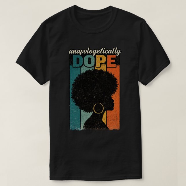 Camiseta Impiedosamente Afro Retro Sensacional (Frente do Design)