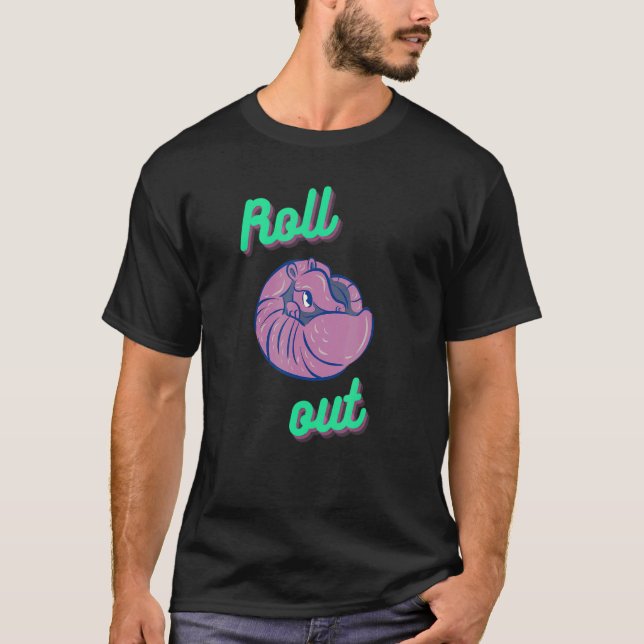 Camiseta Implante 90 e divertido Armadillo (Frente)