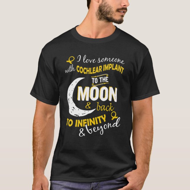 Camiseta Implante De Cochlear Eu Amo Alguém Com Impl De Coc (Frente)