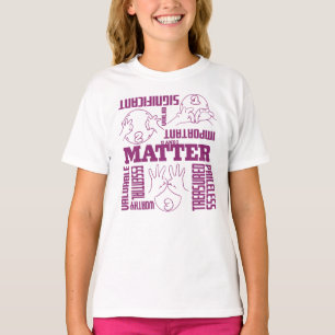 Camiseta Importância de U e I - Design de Empoderamento ASL