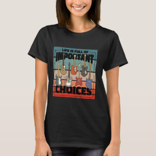 Camiseta Importantes Escolhas musicais amantes da coleção d