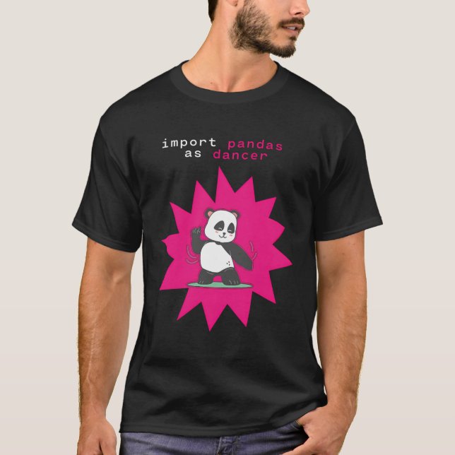 Camiseta Importar Pandas Python Codificando Ai Machine Lear (Frente)