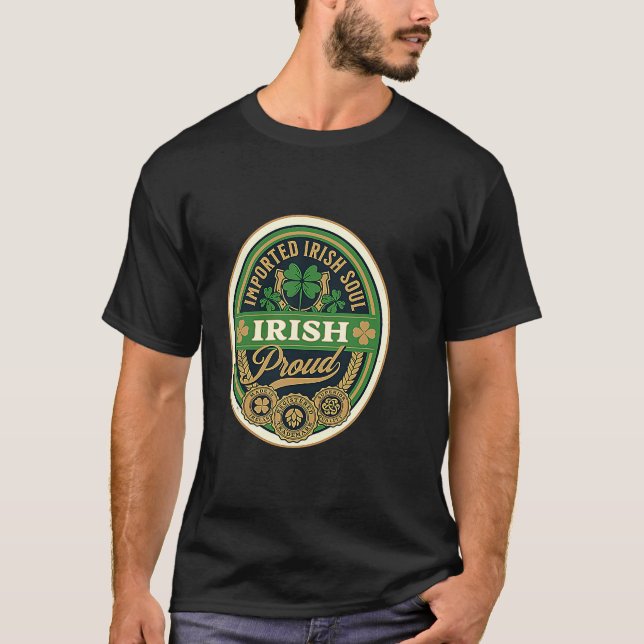 Camiseta Imported Irish Soul  Irish American Roots Ireland  (Frente)