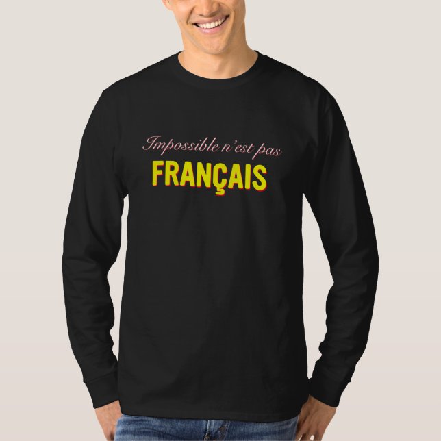 Camiseta Impossível Não É Francês (Frente)