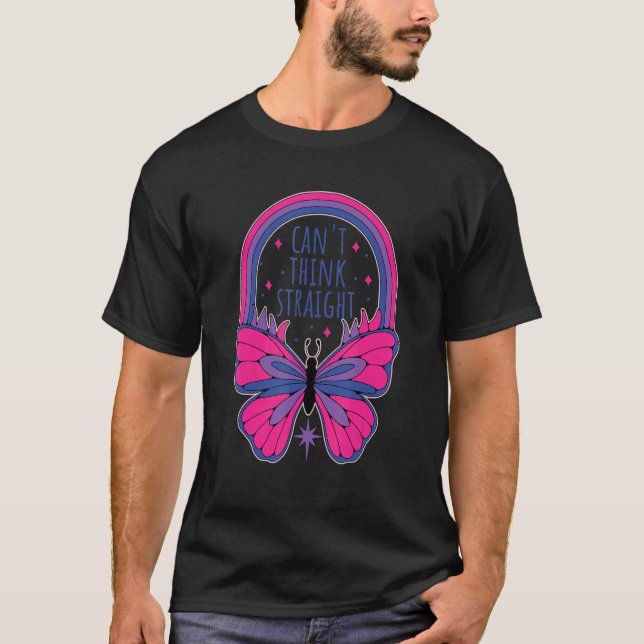 Camiseta Impossível pensar o Hetero Bi Orgulho Bissexual (Frente)