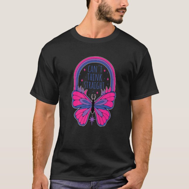 Camiseta Impossível pensar o Hetero Bi Orgulho Bissexual (Frente)