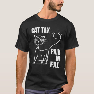 Camiseta IMPOSTO CAT PAGO NO CHEIO Humor