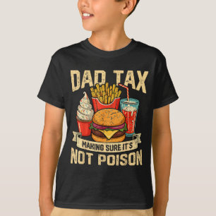 Camiseta Imposto do Pai Retro Garantindo que Não é Veneno E