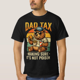 Camiseta Imposto do Pai Urso Engraçado Design Humor Pai