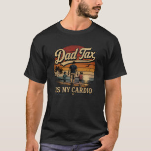 Camiseta Imposto do Papai É Meu Cárdio Humor Retro Pôr do S