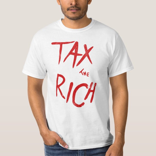 Camiseta Imposto sobre o COA Declaração de Moda Política T- (Frente)