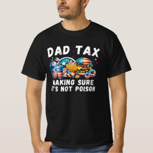 Camiseta Imposto sobre Pais Funny Retroativo, piada de Pai 