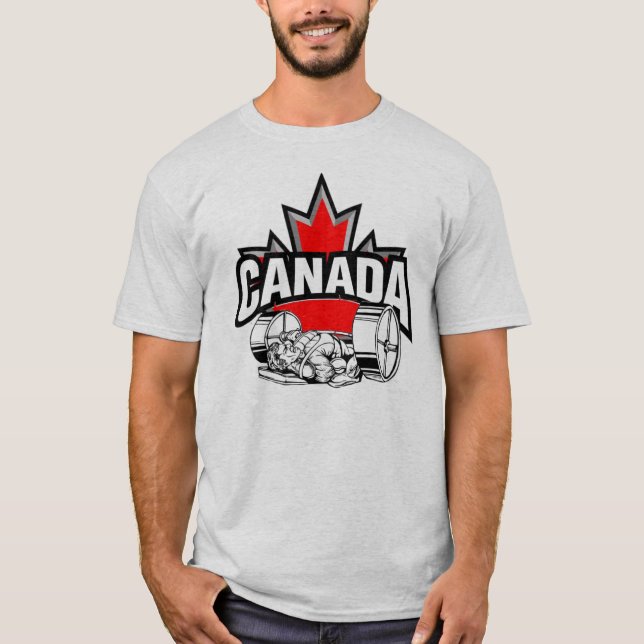 Camiseta Imprensa de banco 2 de Canadá da equipe (Frente)