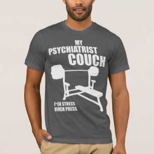 Camiseta Imprensa de banco - meu sofá do psiquiatra -