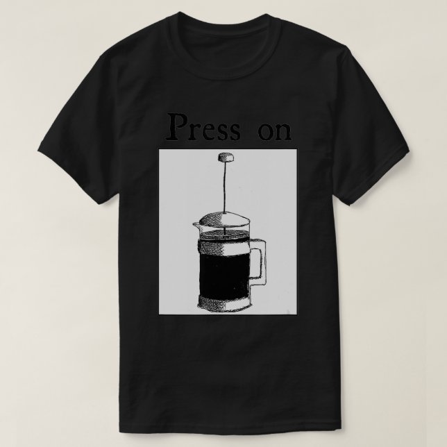 Camiseta Imprensa Francesa Café Espresso (Frente do Design)