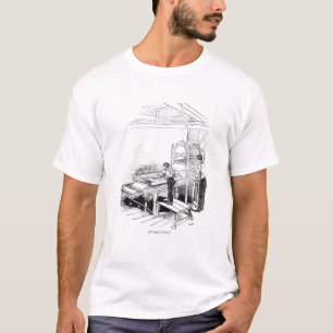 Camiseta Imprensa-impressão