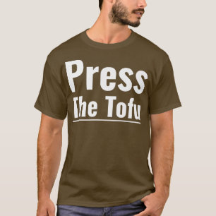 Camiseta Imprensa Tofu Vegan Vegetarian Cozinhar Tofu Impre