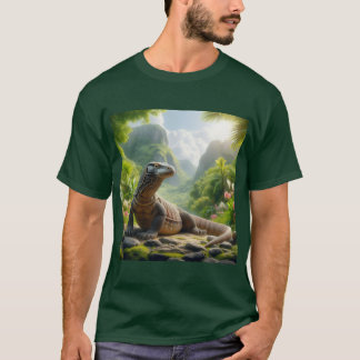 Camiseta Impresión artística del Dragón de Komodo