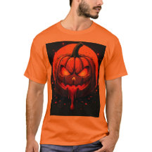 camiseta impressa abóbora heloween