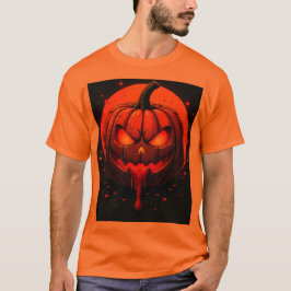 camiseta impressa abóbora heloween
