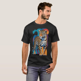 Camiseta Impressa com Estampa de Leopardo Feroz |