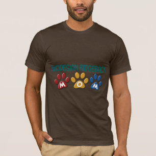 Camiseta Impressão 1 da pata da mamã de RHODESIAN RIDGEBA