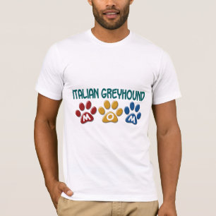 Camiseta Impressão 1 da pata da mamã do GALGO ITALIANO