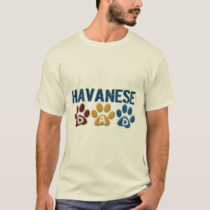 Camiseta Impressão 1 da pata do pai de HAVANESE