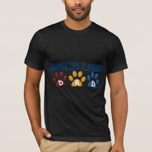 Camiseta Impressão 1 da pata do PAI do DES FLANDRES de