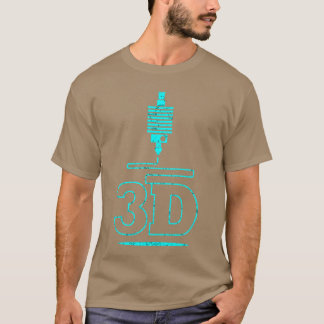Camiseta Impressão 3D 3D