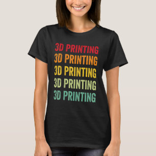 Camiseta Impressão 3D Impressão 3D Hobbyista Design Arco-ír