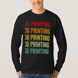 Camiseta Impressão 3D Impressão 3D Hobbyista Design Arco-ír