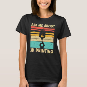Camiseta Impressão 3D Legal Para Homens Mulheres Impressora