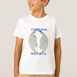 Camiseta Impressão africano Hakuna Matata Design