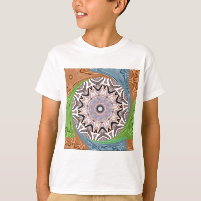 Camiseta Impressão Africano Whirl Art (Frente)