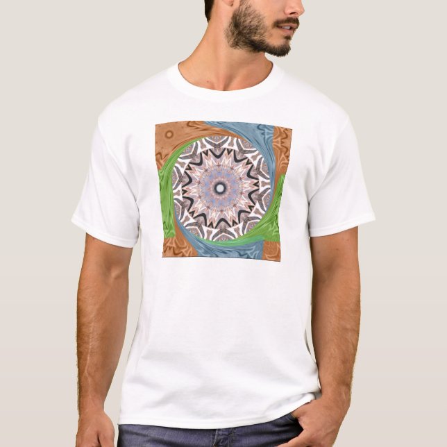 Camiseta Impressão Africano Whirl Art (Frente)