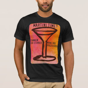 CAMISETA … IMPRESSÃO AGITADO OU AGITADO DE MARTINI