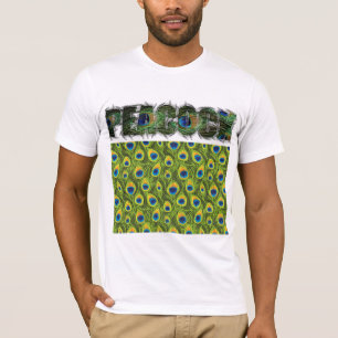 Camiseta Impressão Animal de Peacock do felpudo Express®
